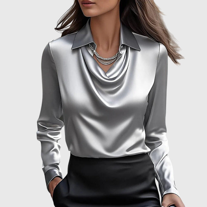 Zoe | Elegant Satin Blouse