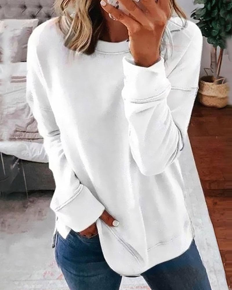 Effortless Style with Solid Color Sweater
