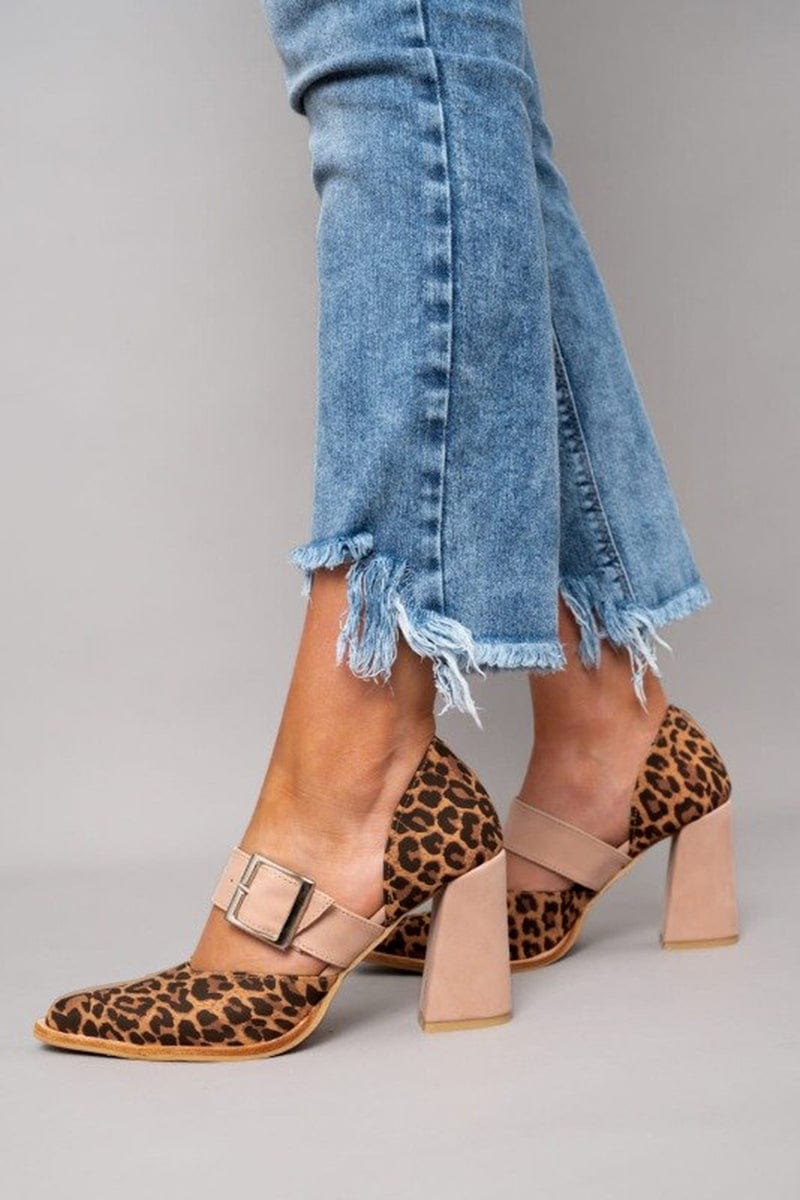 Leopard Suede Heels