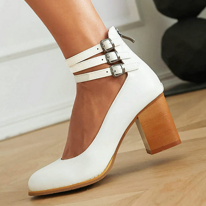 Triple Buckle Heels