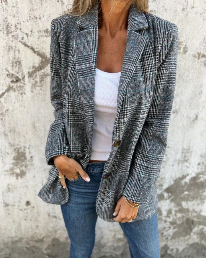 Timeless checked blazer