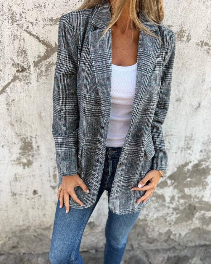 Timeless checked blazer