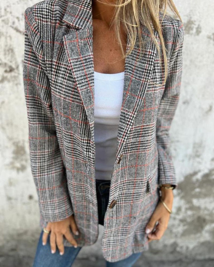 Timeless checked blazer