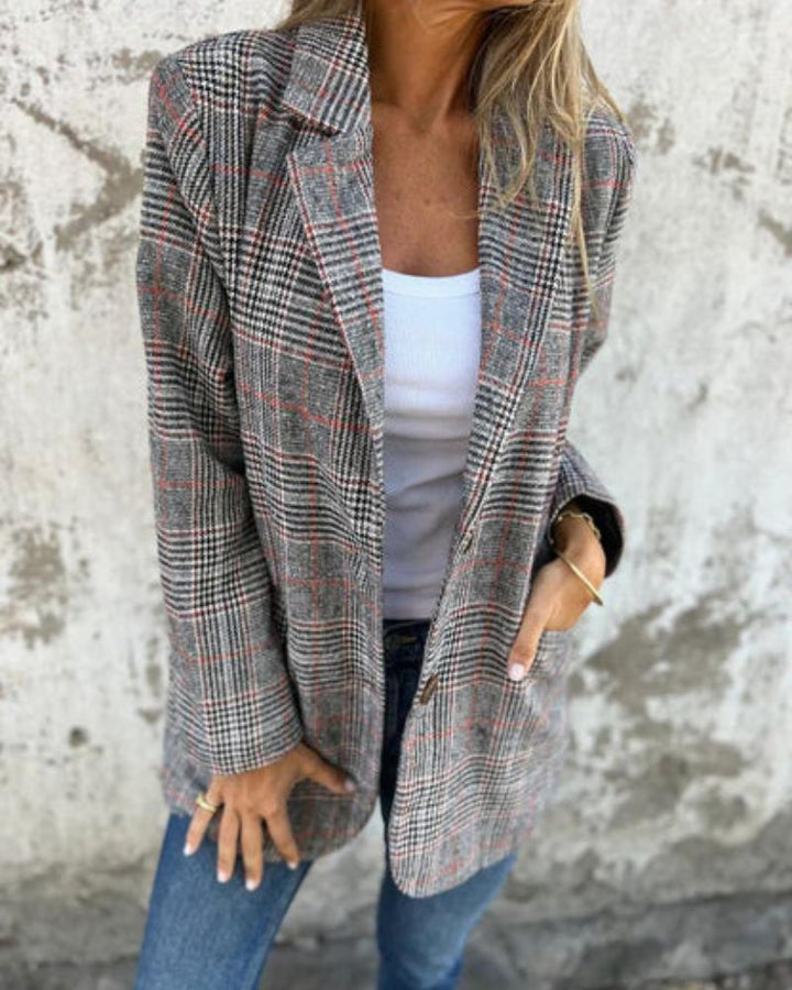 Timeless checked blazer