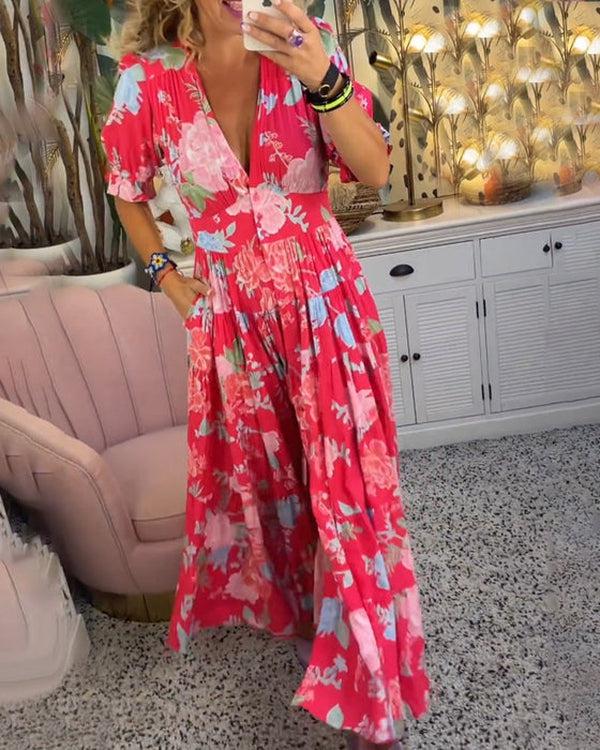 Floriana - Vibrant Floral Dress