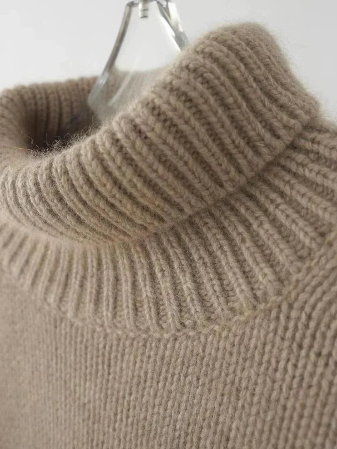High Collar Loose Knitted Sweater