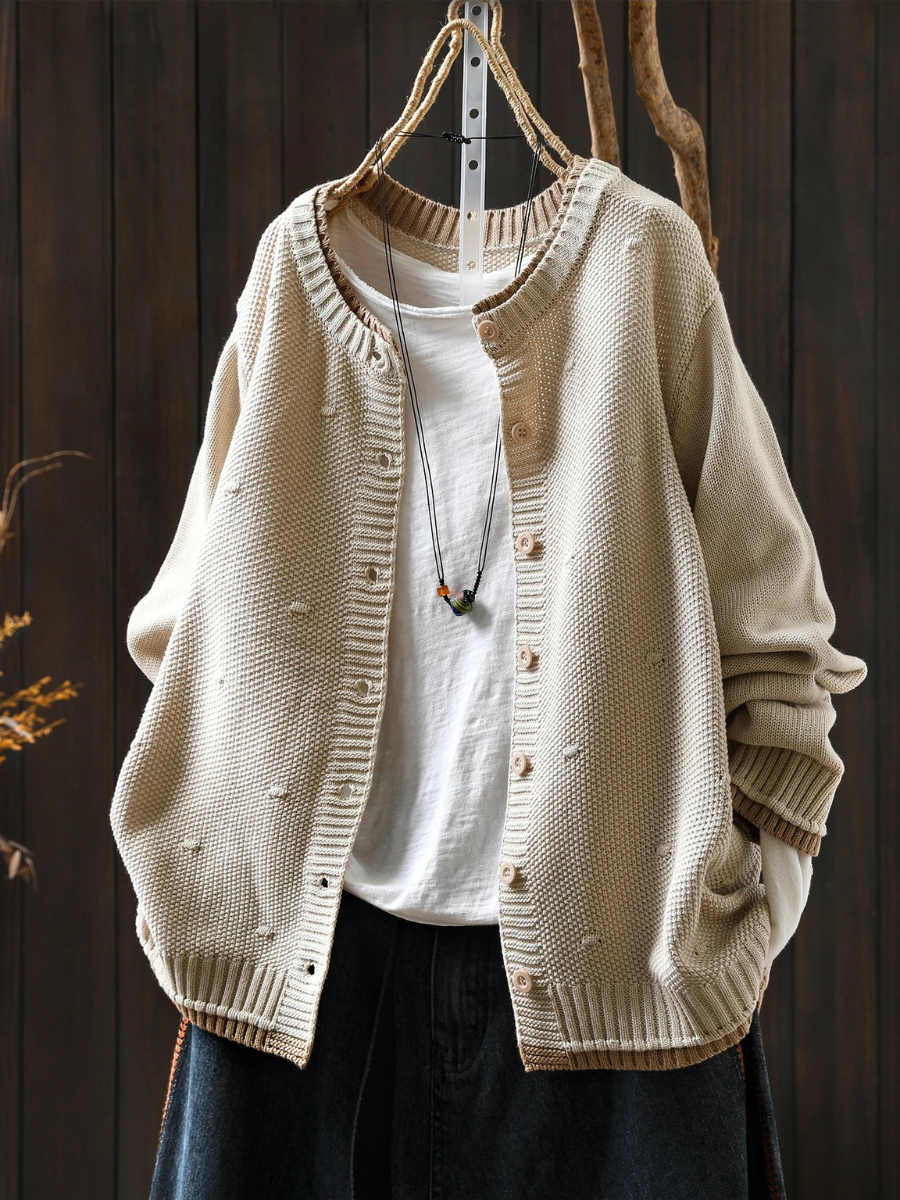 TEXTURED CARDIGAN