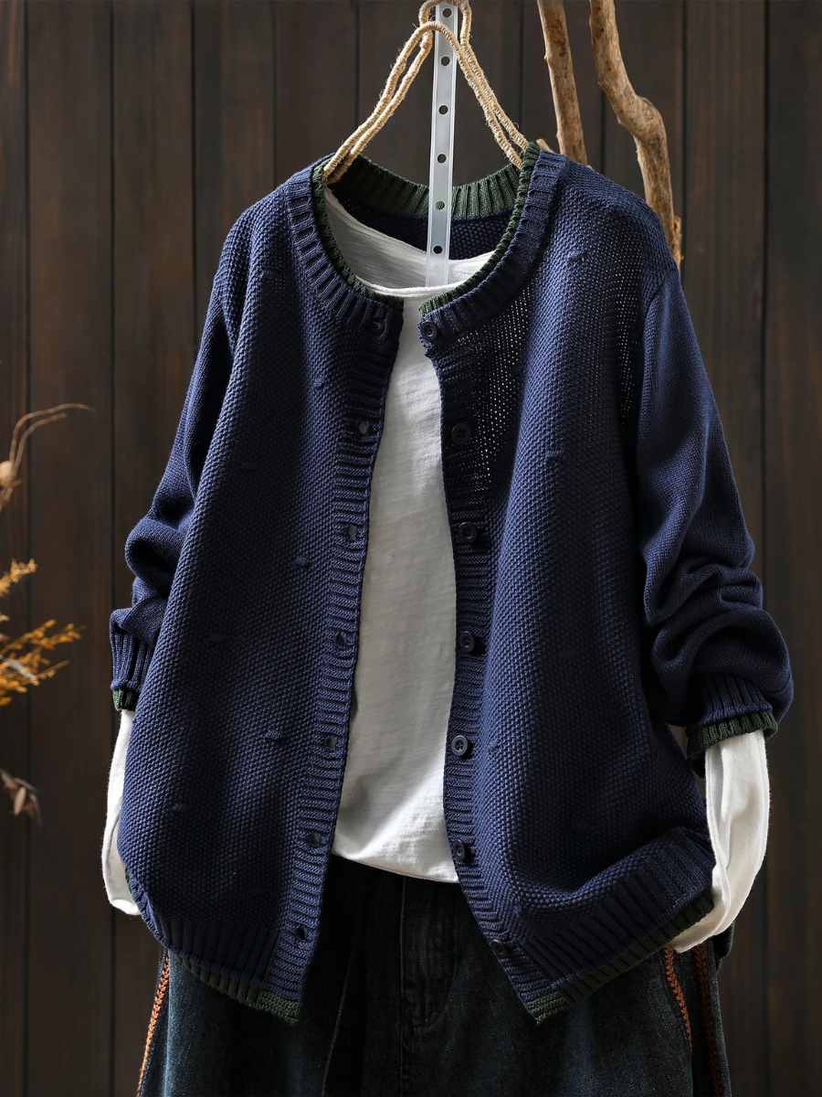 TEXTURED CARDIGAN