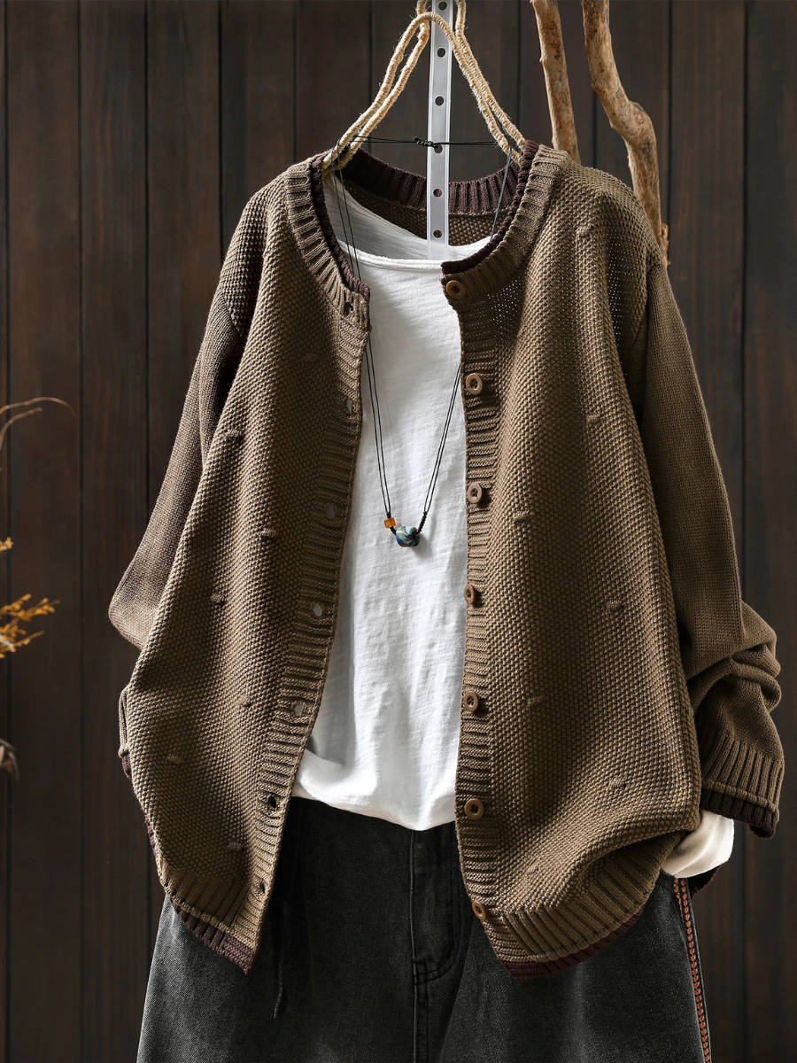 TEXTURED CARDIGAN