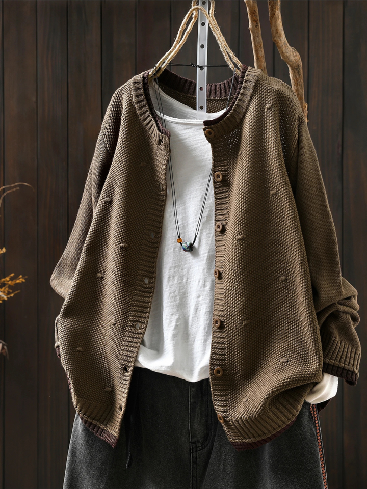 TEXTURED CARDIGAN
