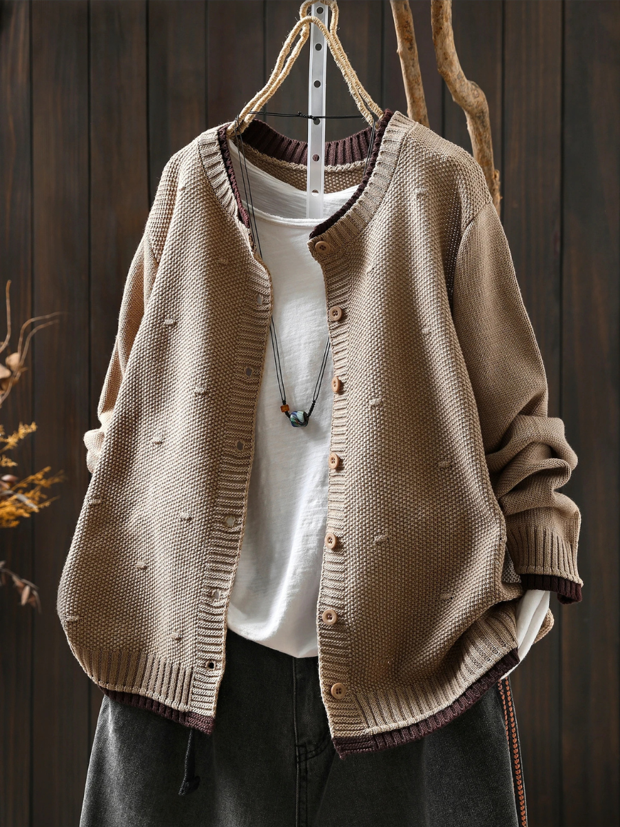 TEXTURED CARDIGAN