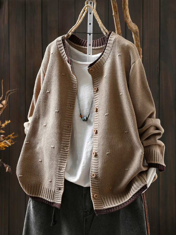 TEXTURED CARDIGAN