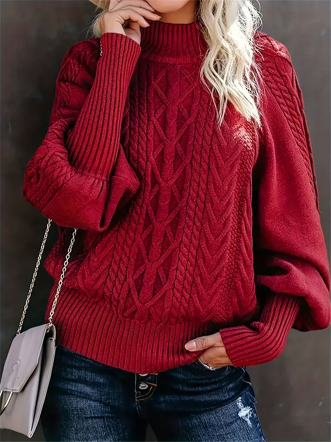 Casual Long Sleeve Knitted Sweater
