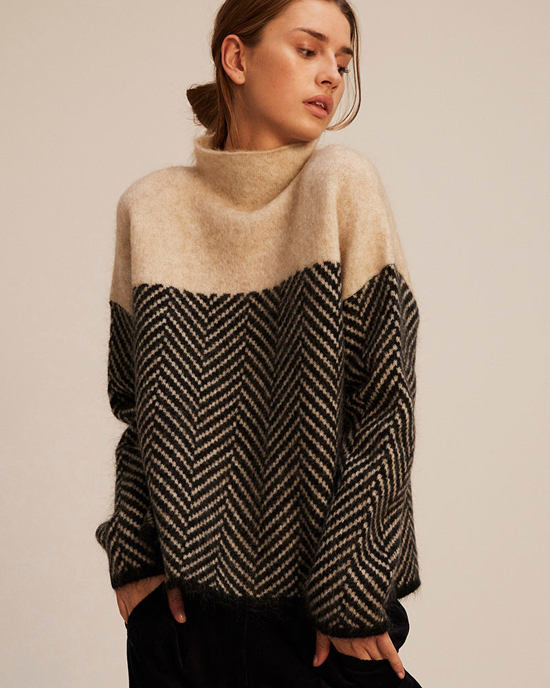 COTTON TURTLENECK SWEATER