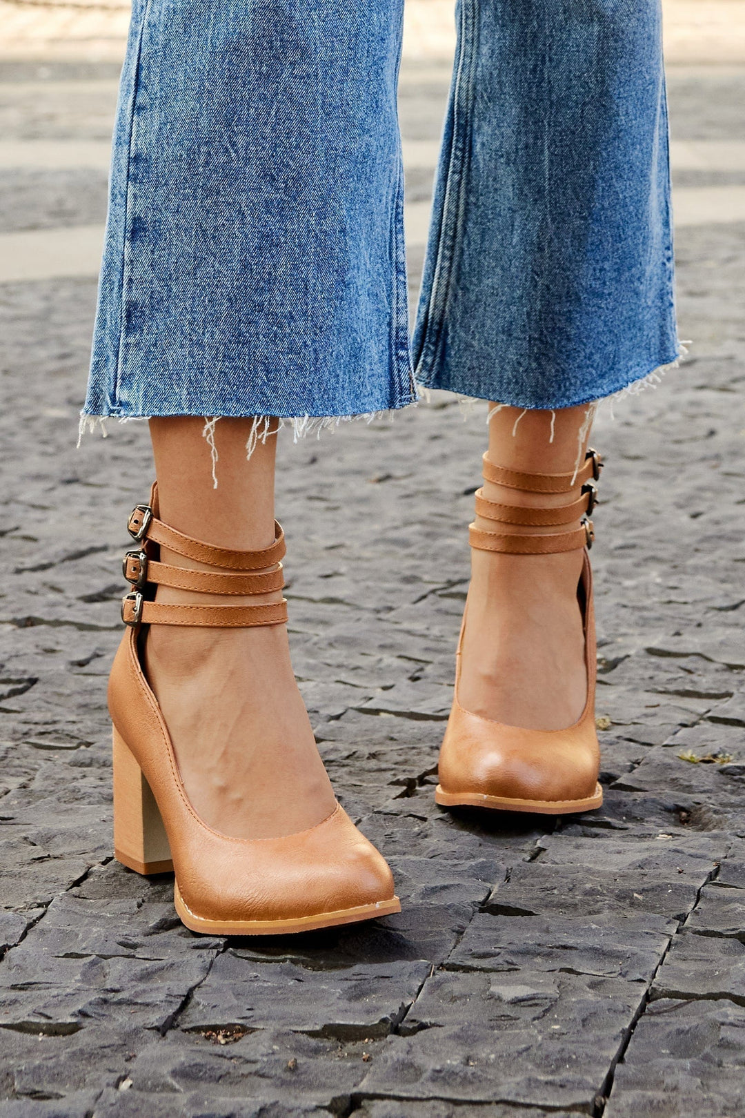 Triple Buckle Heels