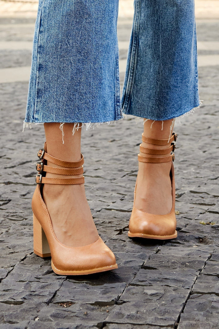 Triple Buckle Heels