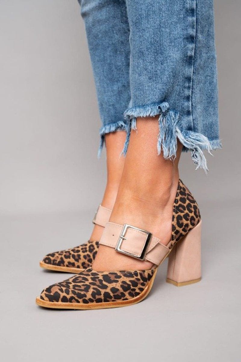Leopard Suede Heels