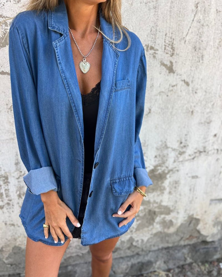 CASUAL DENIM BLAZER