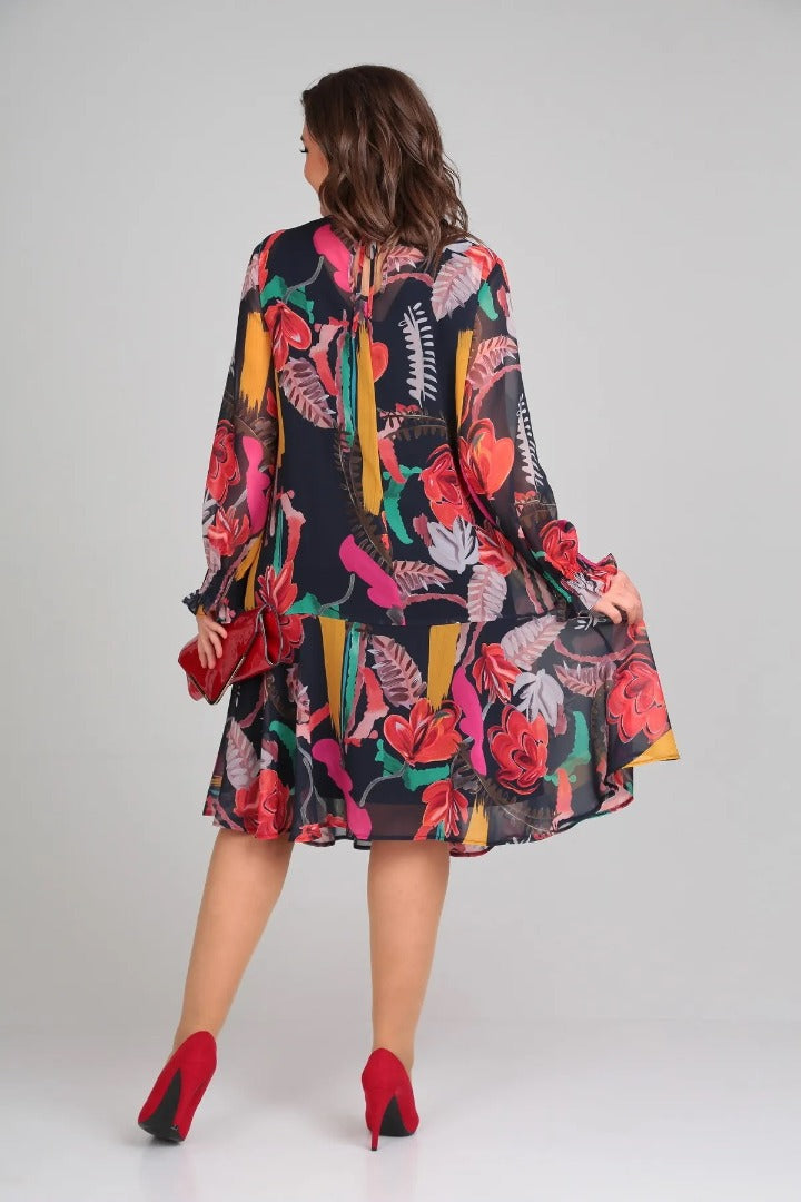 Floravine™ | Modern Floral Dress