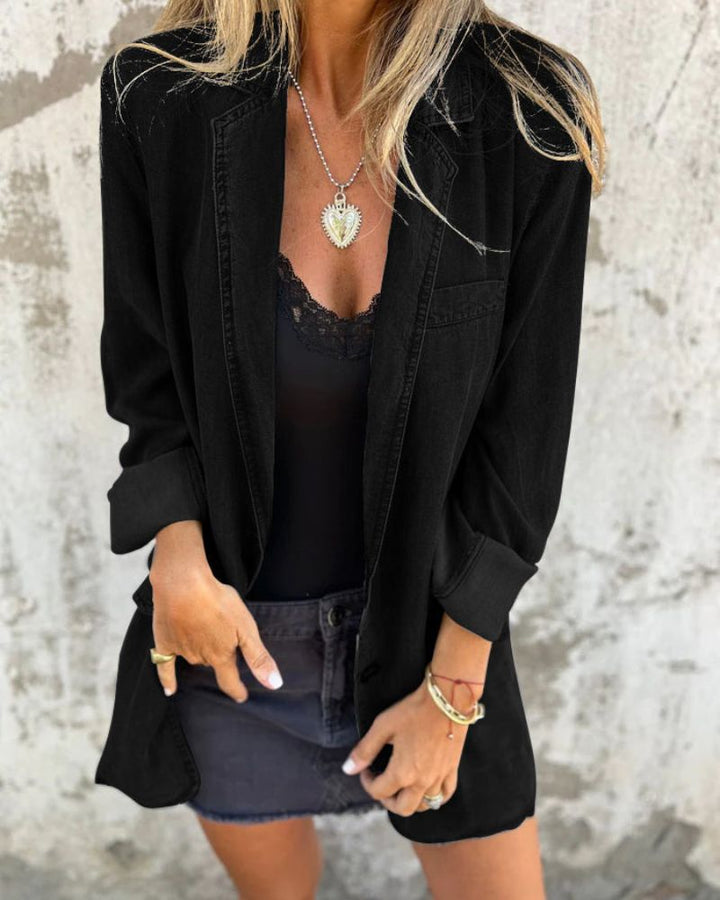 CASUAL DENIM BLAZER