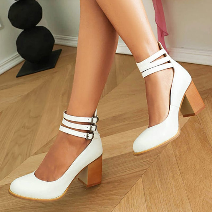 Triple Buckle Heels