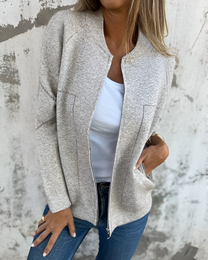 Zip-Up Bomber Jacket