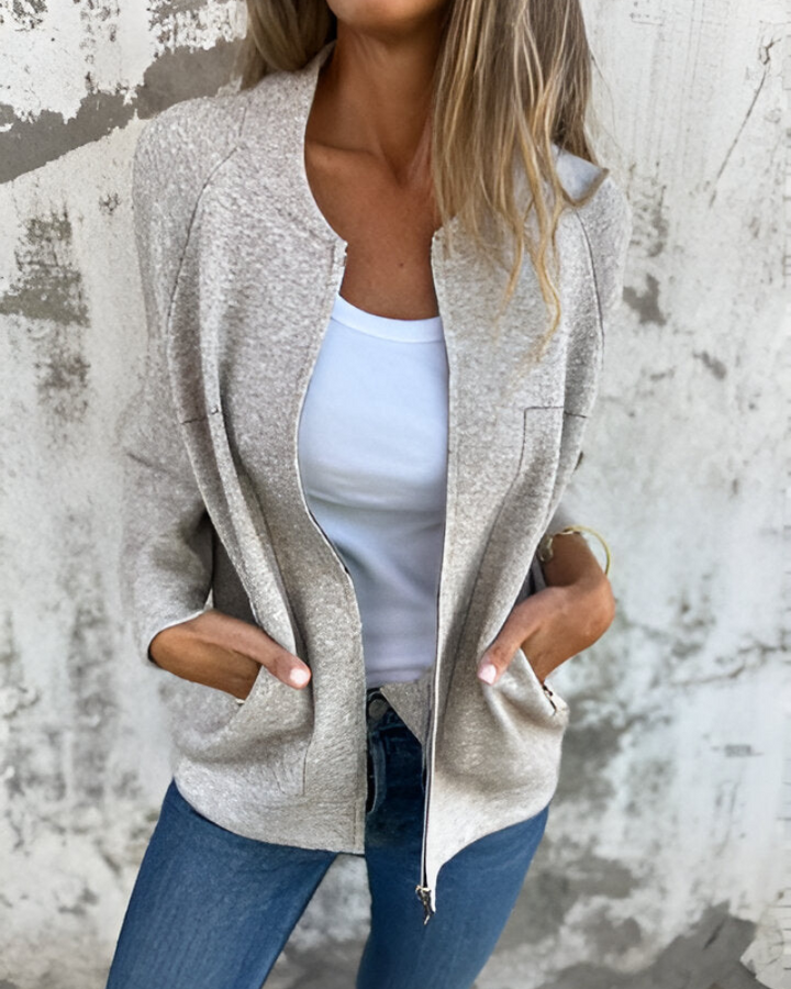 Zip-Up Bomber Jacket