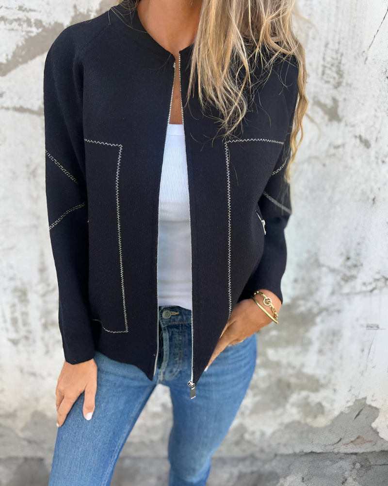 Zip-Up Bomber Jacket
