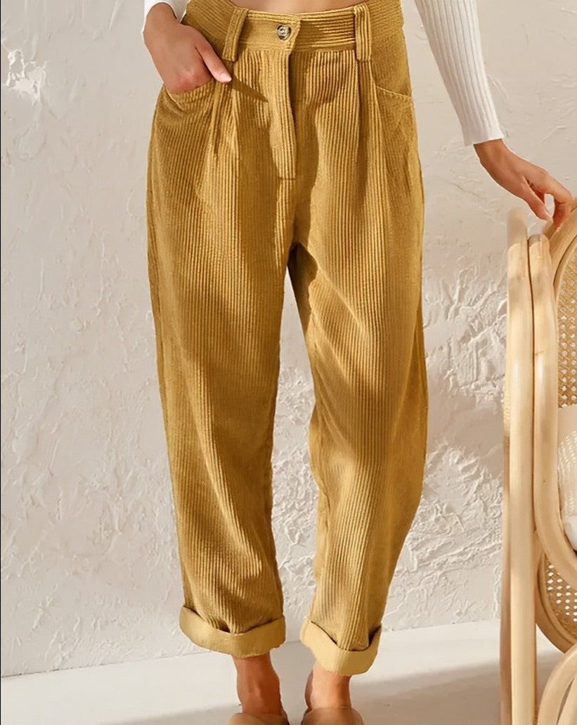 Stylish corduroy trousers
