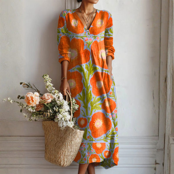 campbell floral maxi dress ASTR the Label Blythe Dress in Orange