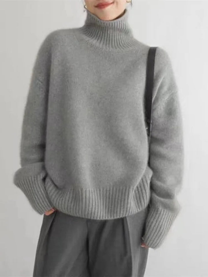 High cashmere collar