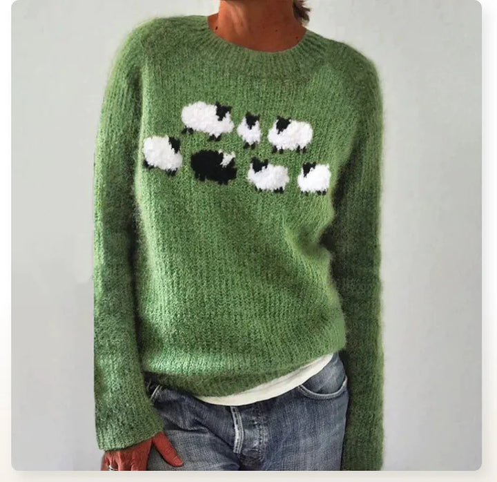 Retro Nordic Pattern Fall Sweater