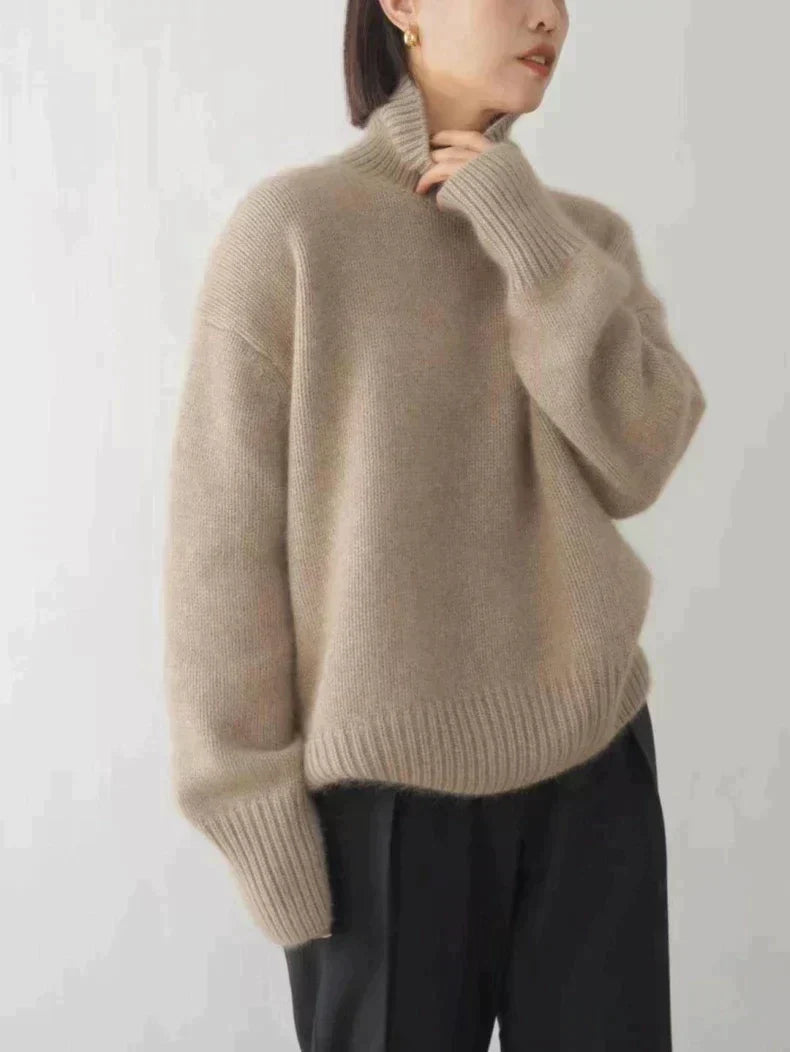 Luxe Cashmere Turtleneck Sweater