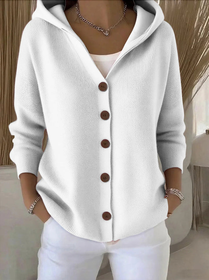 Soft Hooded Knit Cardigan