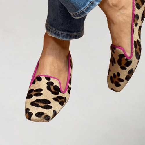 Leopard Print Loafers