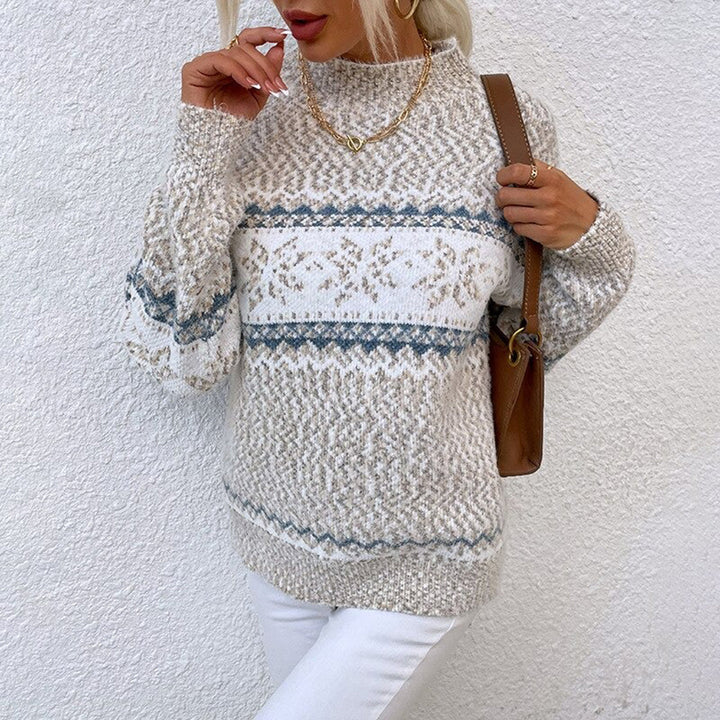 Cozy Women's Snowflake Knitted Pullover