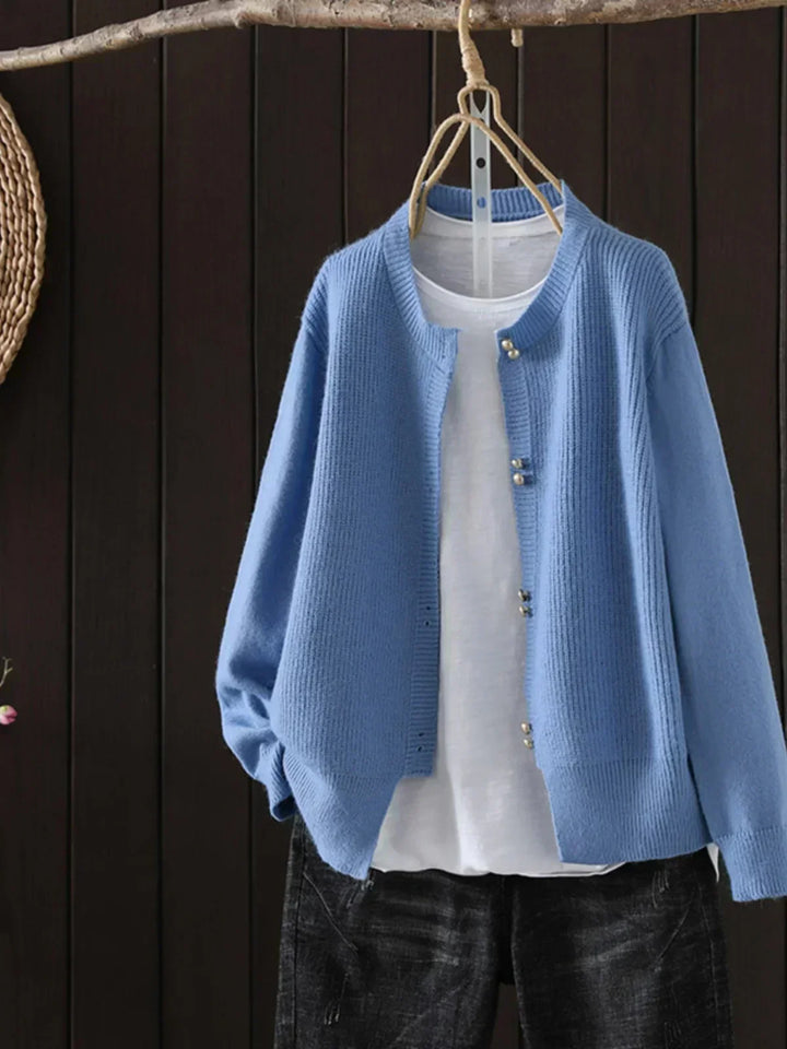 PEARL-BUTTON CARDIGAN