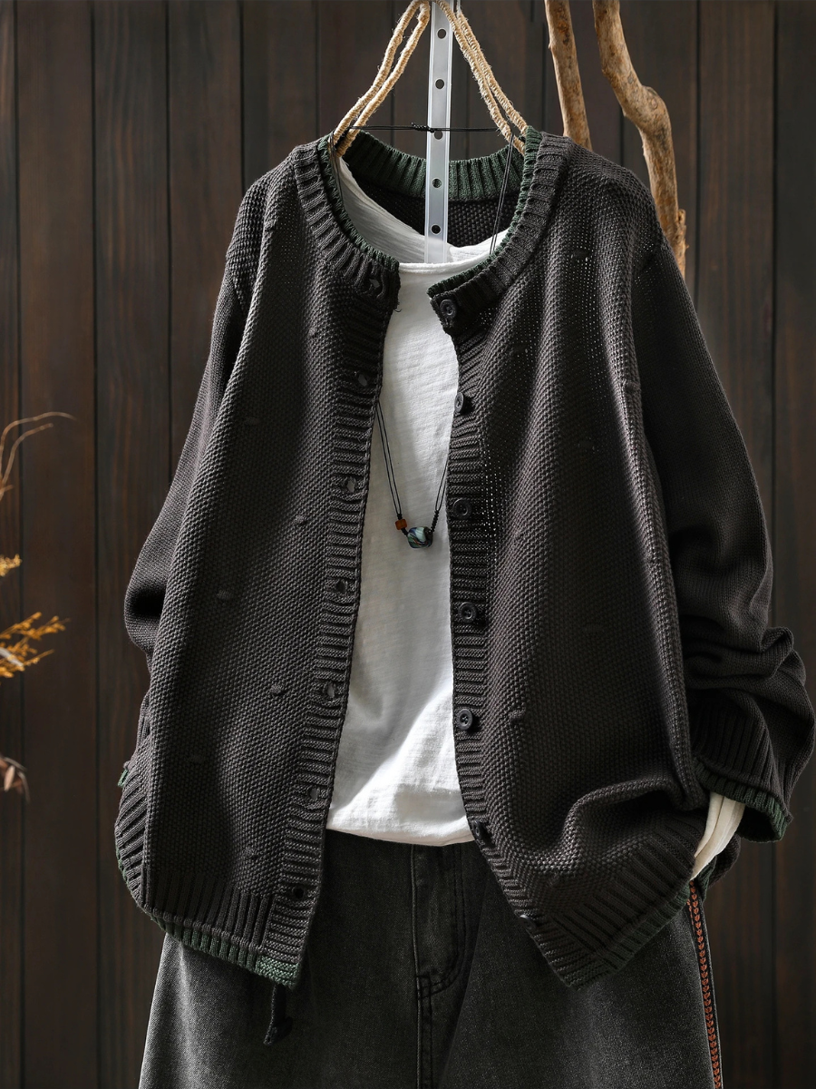 TEXTURED CARDIGAN