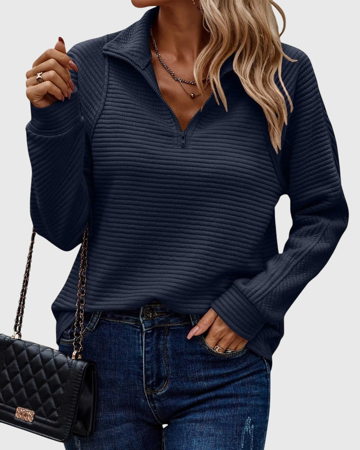 Elegant Sweater with Zipper