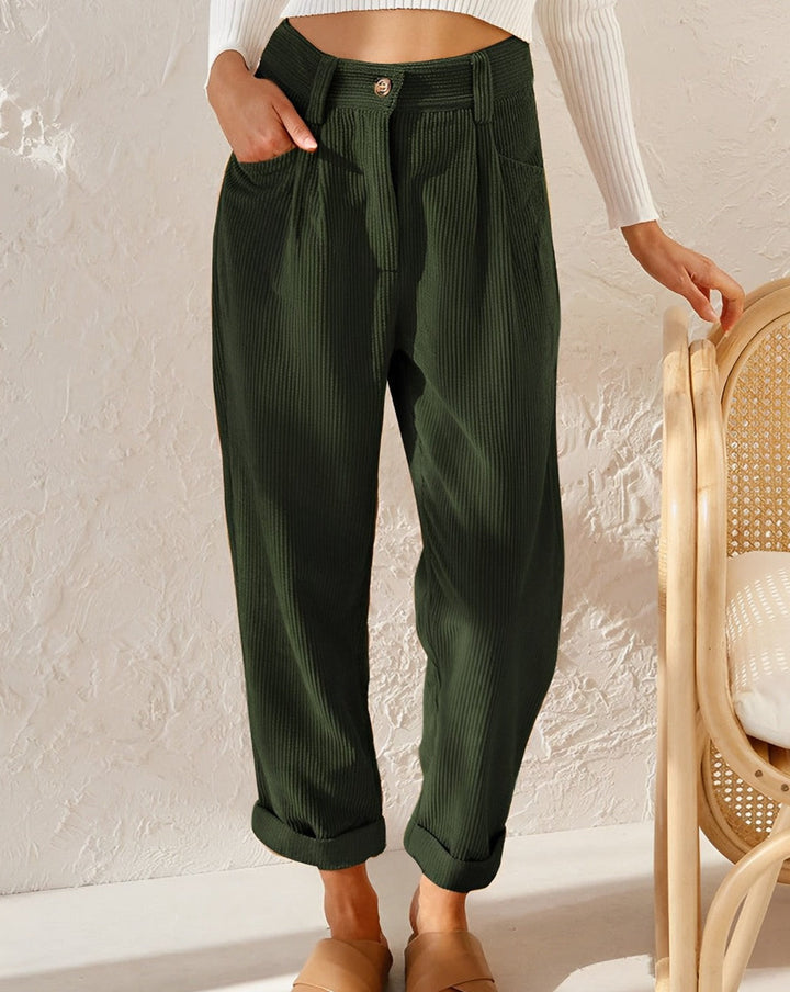 Stylish corduroy trousers