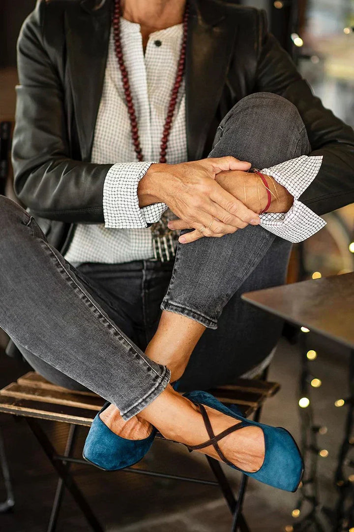 Elegant Strap Mid-Heels