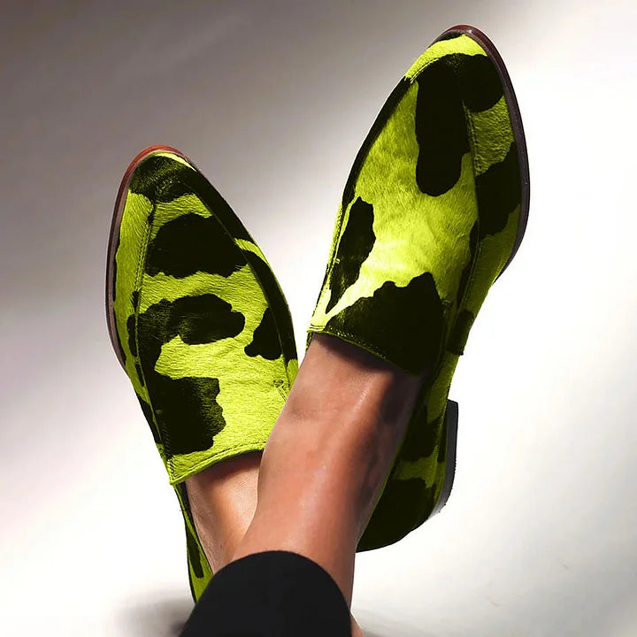 Statement Animal -Print Loafers