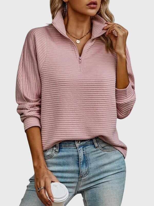 Elegant Sweater with Zipper