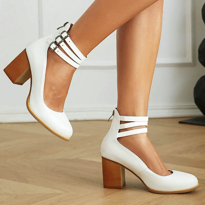 Triple Buckle Heels
