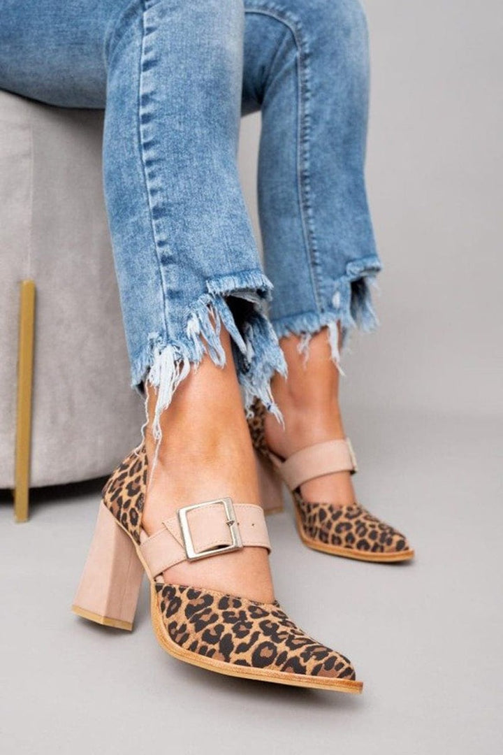 Leopard Suede Heels