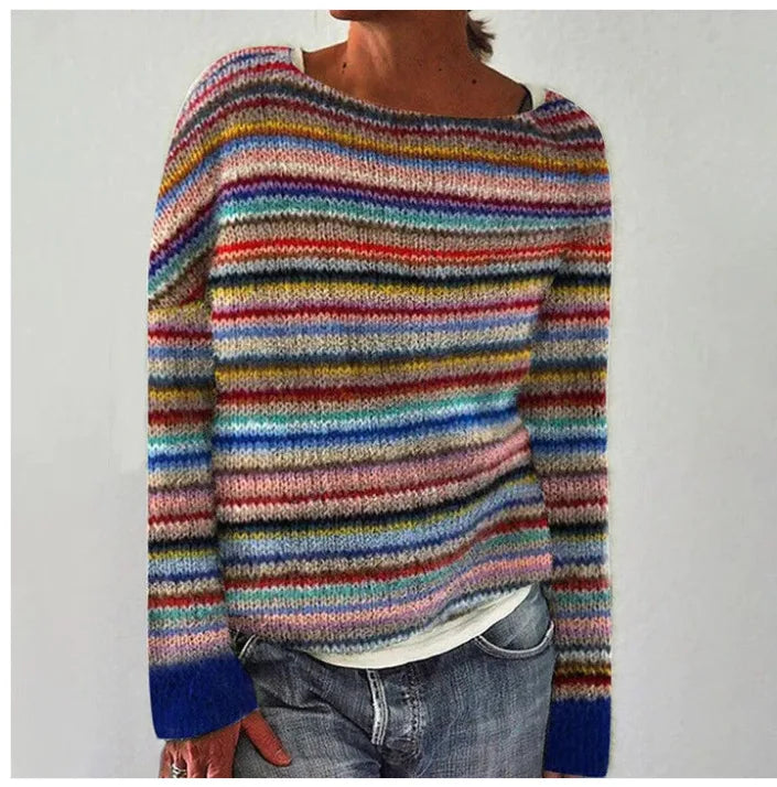 Retro Nordic Pattern Fall Sweater