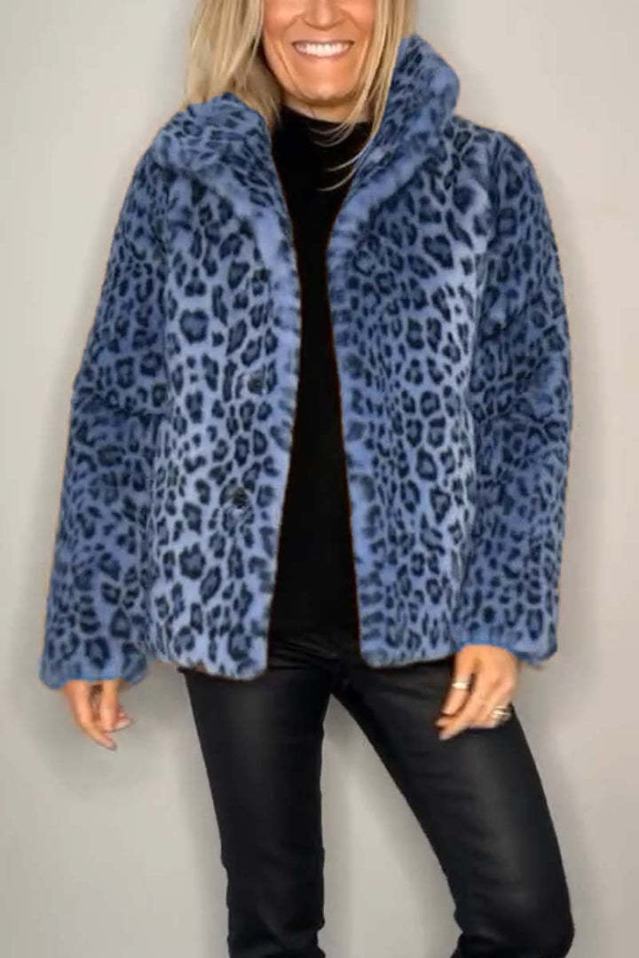 Leopard Print Long Coat