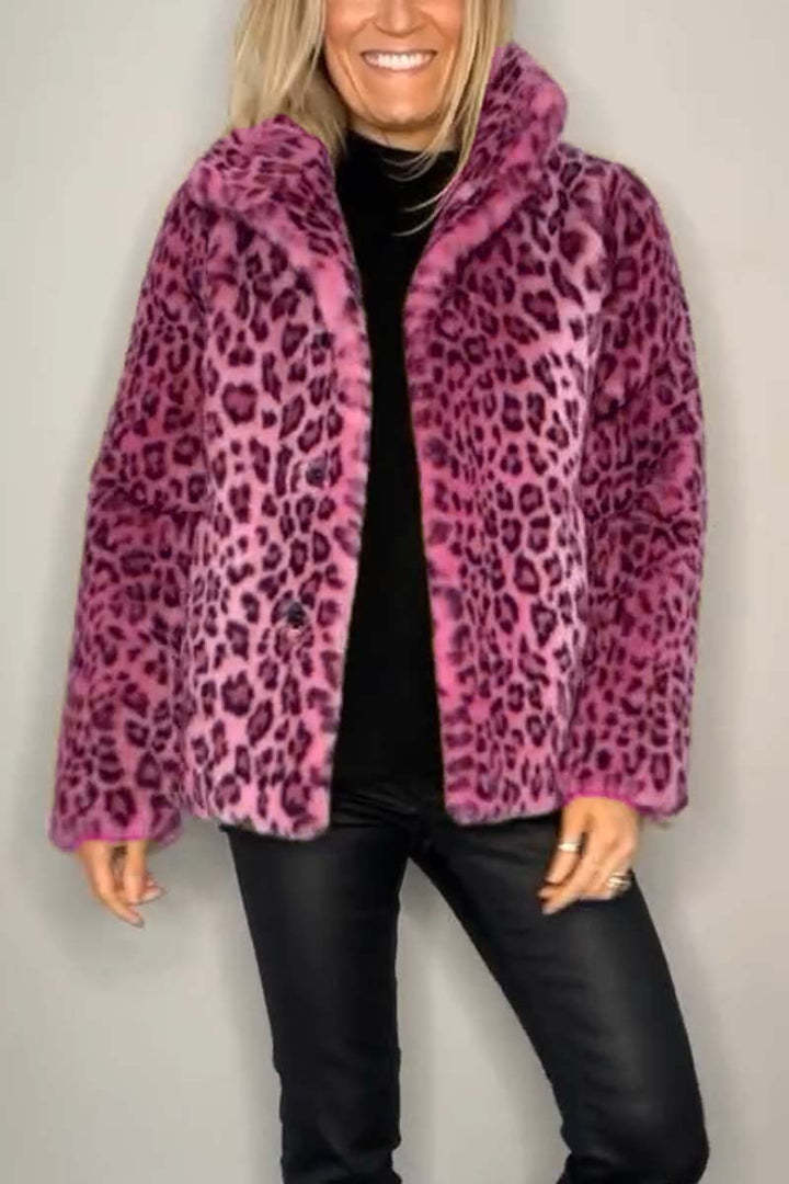 Leopard Print Long Coat