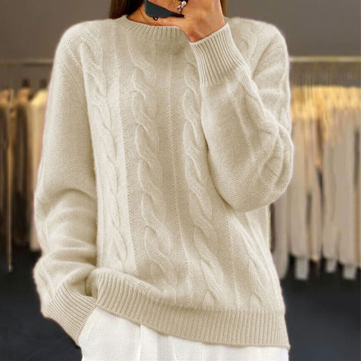 Cozy Women's Solid Knit Pullover