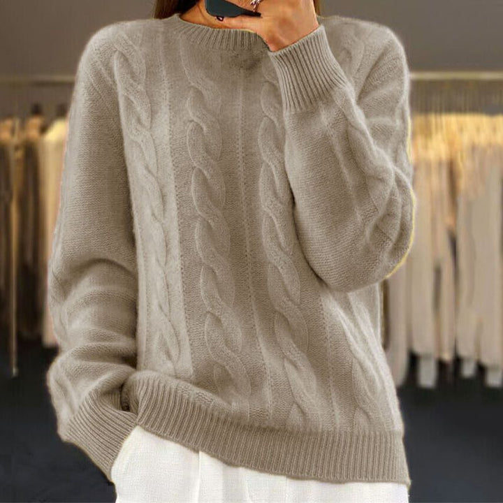 Cozy Women's Solid Knit Pullover